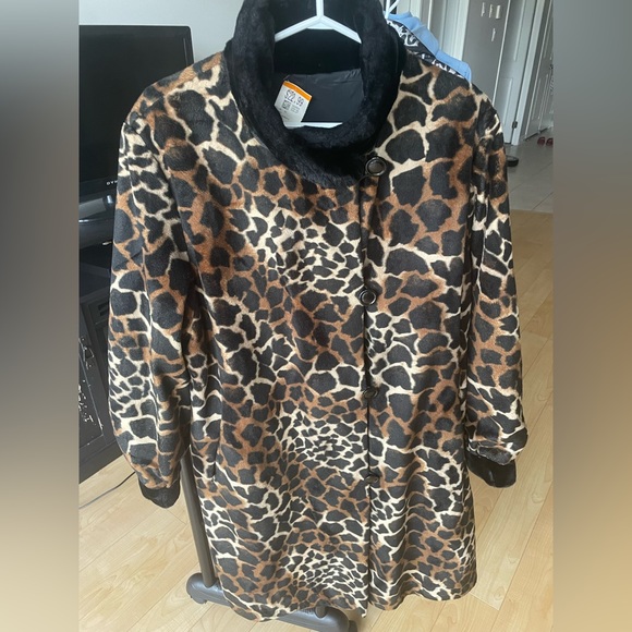 Vintage Leopard Print Swing Coat - Picture 1 of 6